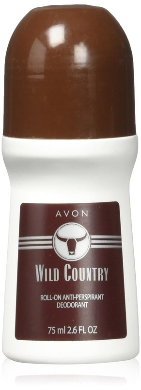 AVON Deodorant WILD COUNTRY Roll-On Antiperspirant Deodorant 75ML=2.6oz 1Pack