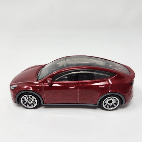 Matchbox Tesla Model Y Die-Cast Toy Car 1:64 Scale By Mattel Red - Picture 5 of 7