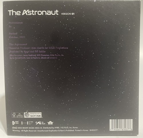 BTS Jin The Astronaut CD Book Sticker Page Purple Cover Version 1 Target 2022 - Bild 2 von 7