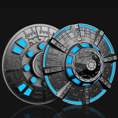 EDC Alien UFO Luminous Fidget Spinner Adult Metal Fidget Toys ADHD Hand Spinner - Picture 7 of 9