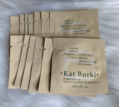 13x Kat Burki Essential Radiance VITAMIN C INTENSIVE FACE CREAM Packets 1ml Each