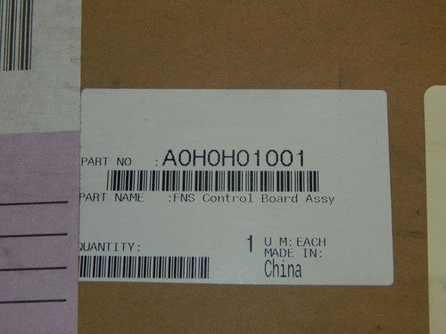 Genuine Konica Minolta Part # A0H0H01001 FNS Control Board Assembly FD503 AS IS - Afbeelding 4 van 4