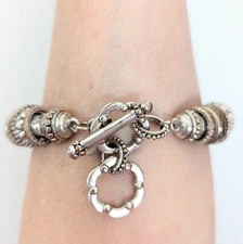 Premier Designs Slide Beaded Bracelet Boho Festival Vintage Jewelry 8-9”