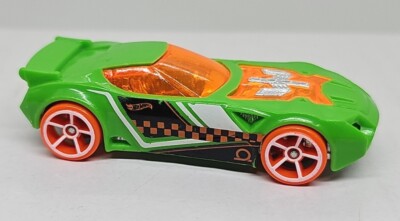 2005 Hot Wheels Nerve Hammer Green & Orange Car Malaysia Loose - FREE SHIPPING 