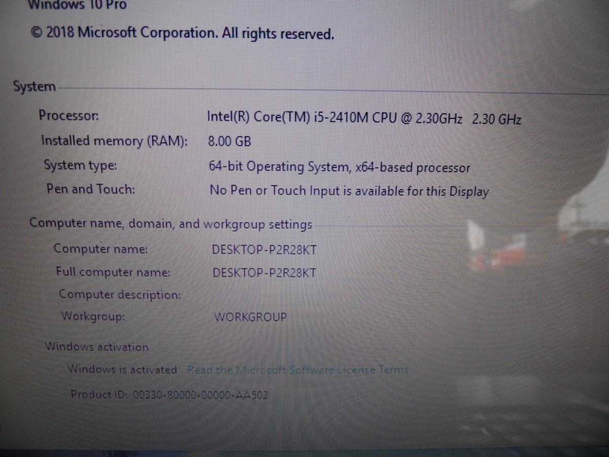 Nobilis N5028 Laptop 4 Parts Booted Windows Hard Drive Wiped *READ