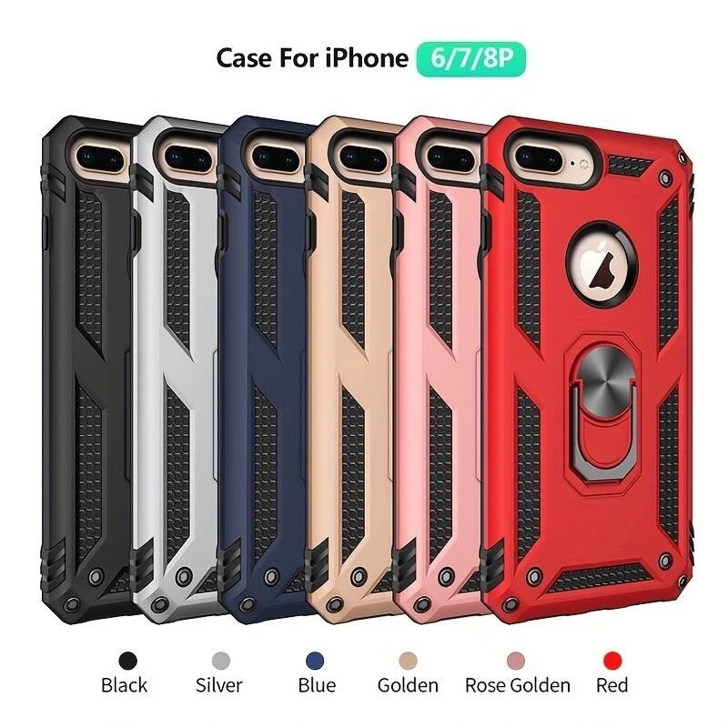 GRIS Paquete Doble (2 fundas) iPhone 6 Plus Funda Protectora a Prueba de Golpes para iPhone 6P Foto 2 de 4