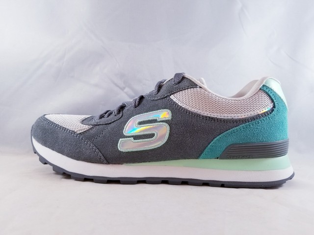 Skechers OG 82 - Flynn Ladies Womens Lace up Retro Sports Trainers Grey/mint US 7 for sale online | eBay