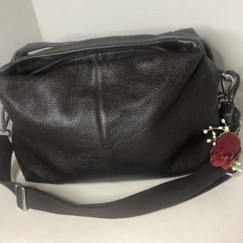 Borsa a mano Furla vera pelle grana ciottoli marrone città lusso boho - Foto 18 di 18