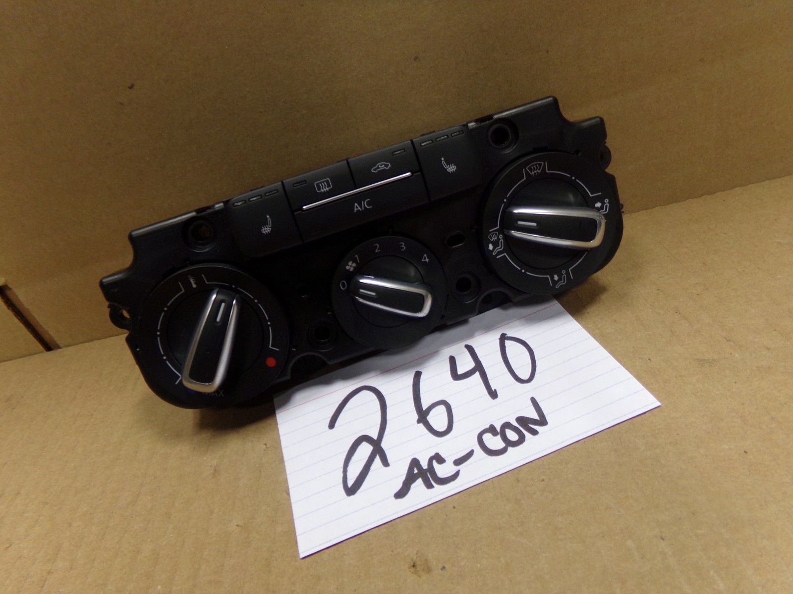 13 14 15 16 Volkswagen Jetta AC and Heater Control Used Stock #2640-AC 