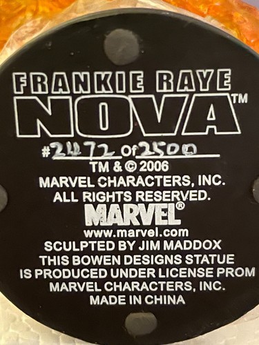 Bowen Marvel Frankie Raye Mini-Bust 2472/2500 - Picture 2 of 8