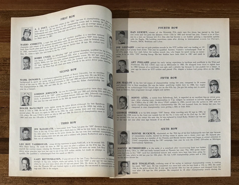 1969 Indy Indianapolis 500 Scoring Book SIGNED Mario Andretti Winner PSA DNA COA - Image 4 of 4