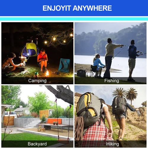 Hamaca de camping con mosquitera/en blanco debajo del edredón/y cubierta de lluvia lona caída - Imagen 18 de 32