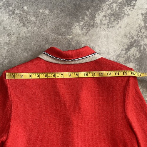 St John by Marie Gray Blazer Womens 6 Vintage Military Red Knit Jumper Jacket - 第 5/11 張圖片