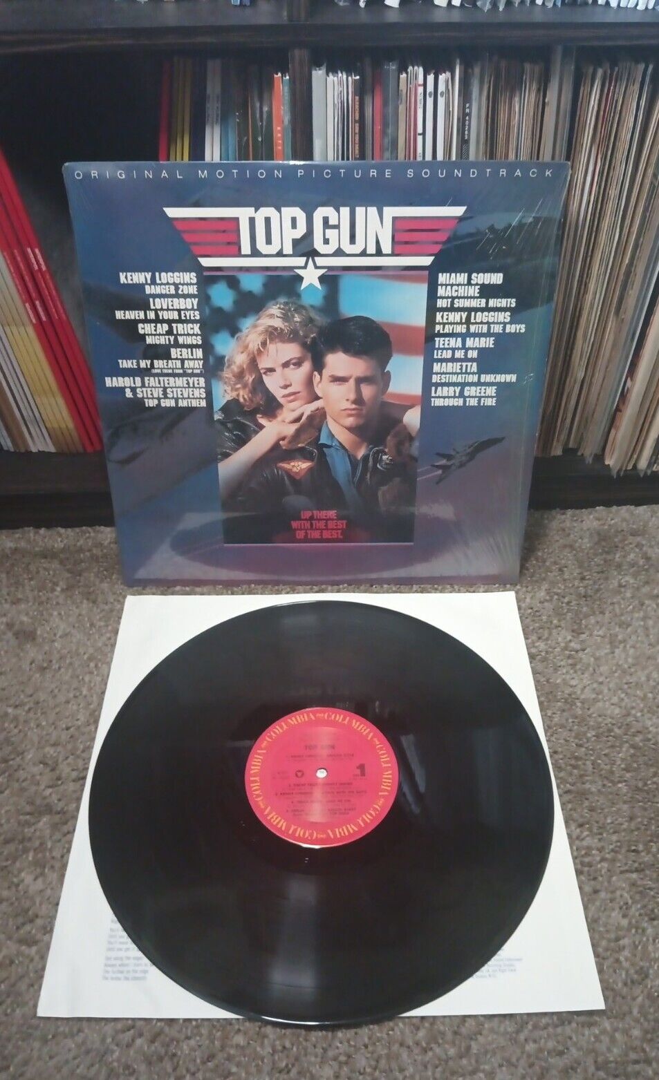 Top Gun LP Original Motion Picture Soundtrack Carrollton Pressing SC-40323 Ex!!