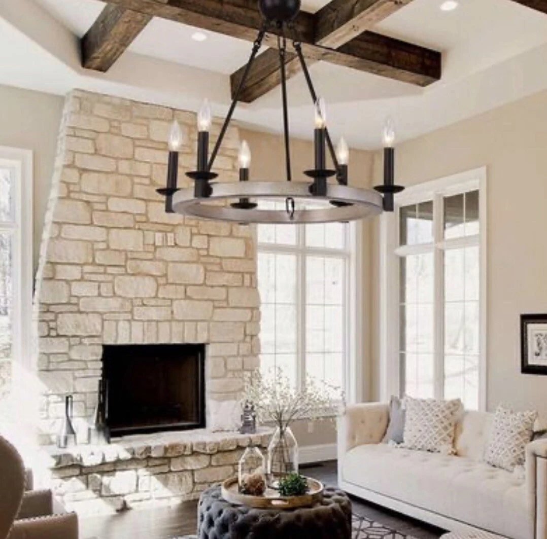 Round farmhouse chandelier 2025