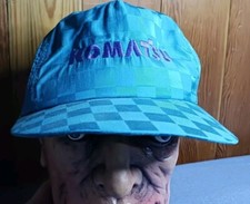 Vintage Komatsu Checkerboard Hat Cap