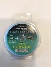 Drennan Fluorocarbon Leader / Tippet, 5lb test, 50 Meters ,  Great Line!