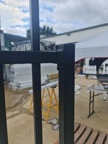 Spike Square top 1200x1800h Black White Grey Security Gates - Custom sizes - Picture 5 of 10