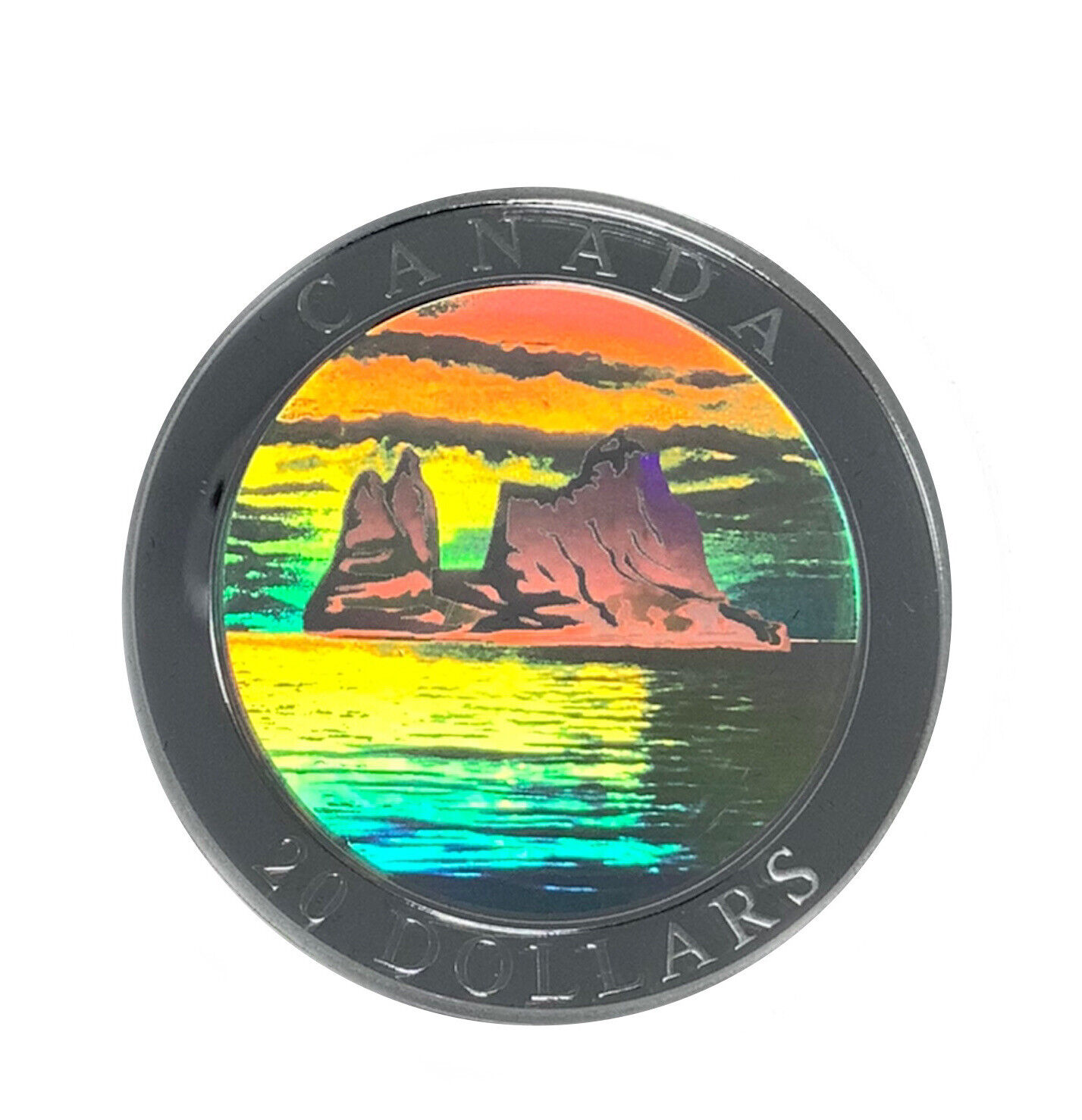 2004 🇨🇦 20$ 1oz Fine Silver coin: THE ICEBERG Hologramm Coin (bt)