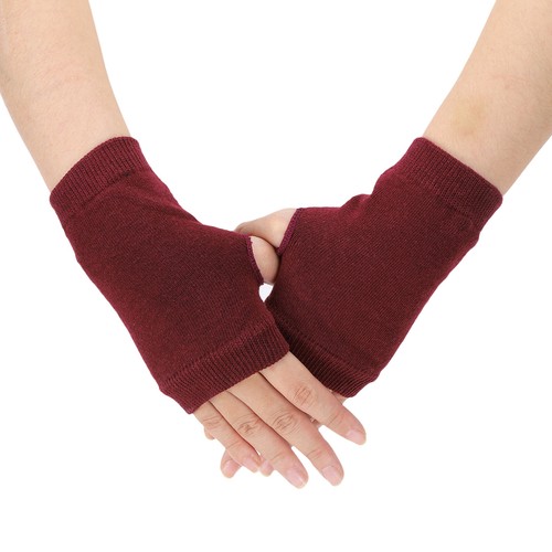 NEU Halb Fingerlose Handschuhe Winter Strickhandschuhe Weich Warm Damen Herren - Bild 29 von 53