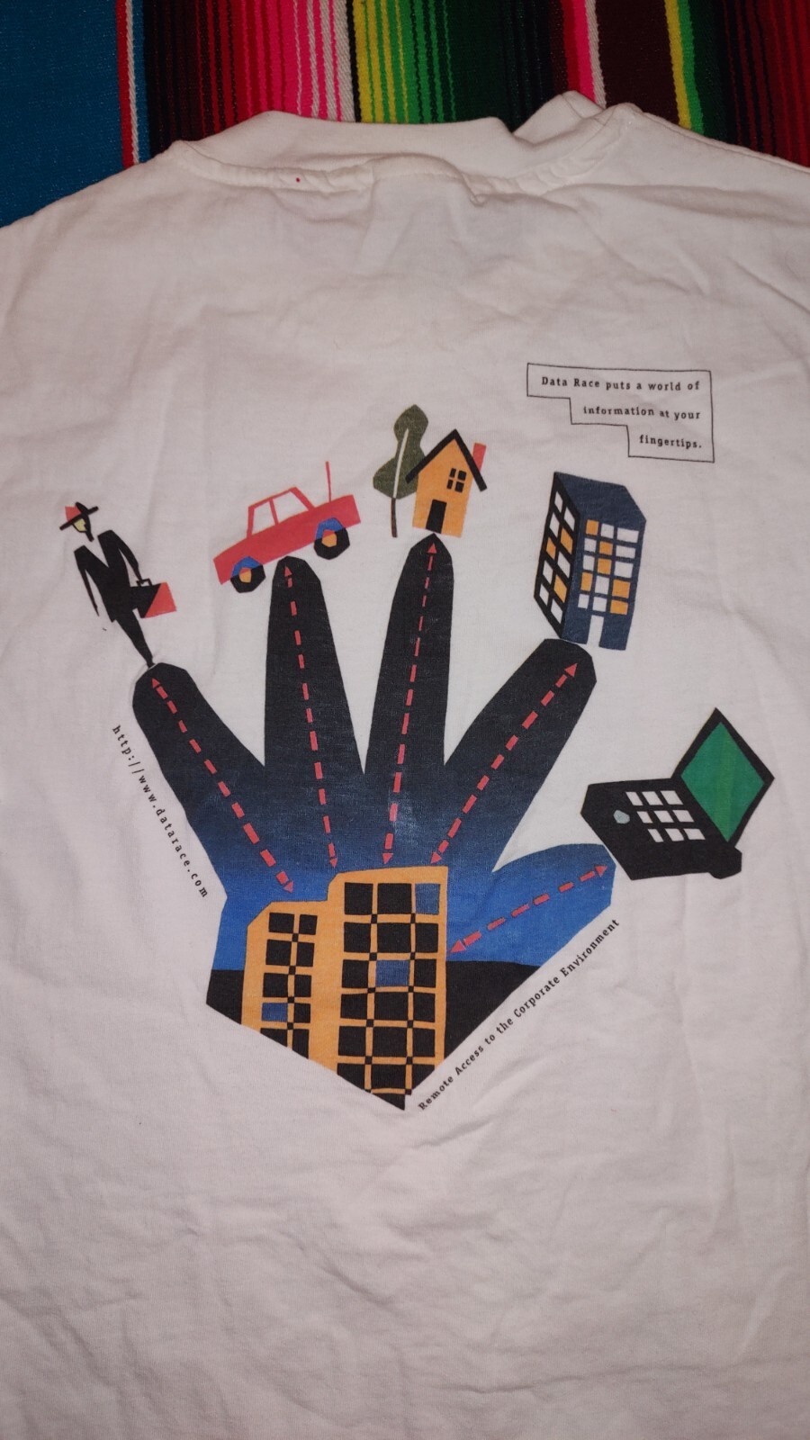 Vtg Future Proof Network Data Race Crew neck Shor… - image 16