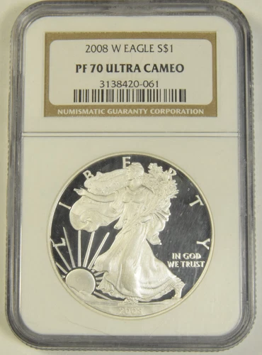 2008-W Silver Eagle NGC PF-70 Ultra Cameo #20-061