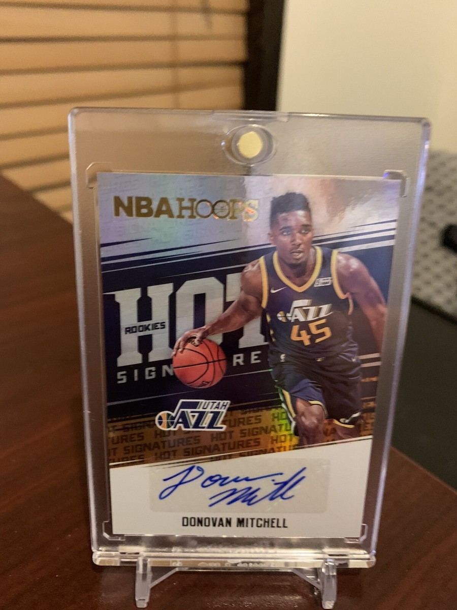 2017-18 NBA Hoops DONOVAN MITCHELL Hot Signatures Rookie