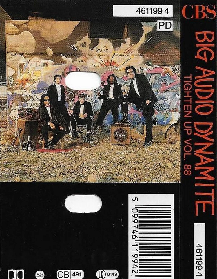Big Audio Dynamite Tighten Up Vol. 88 CASSETTE ALBUM Electronic Dub, Pop Rock - Image 4 of 4