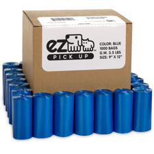 1000ct EZ Dog Pickup Poop Bags, for Dog Walking, Puppy Training Poopy Waste Bag