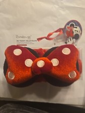 DISNEY The Creme Shop x Minnie Mouse 3D Teddy Spa Headband with Bow New 