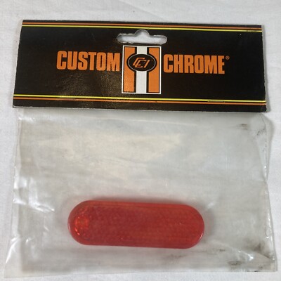 Harley Davidson Custom Chrome Red Lens Rick Doss Marker Replacement Lens 09-123