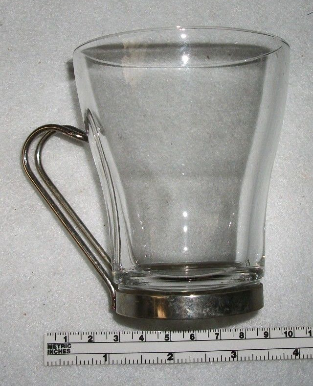 Details about Vintage 'Vitrosax' Italian Clear Glass with Metal Holders Coffee Cups Set of 4 Details about Vintage 'Vitrosax' Italian Clear Glass with Metal Holders Coffee Cups Set of 4