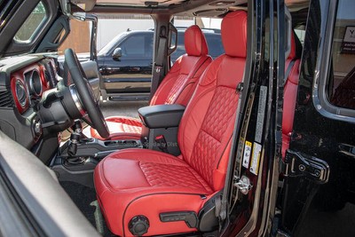 Katzkin Tek Red Repla Leather Fits 2018 2020 Jeep Wrangler Jl 4dr Sport Sahara Ebay