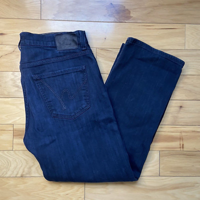 Citizens of Humanity Sid Jeans Mens 33x28 Straight Leg Dark Blue Denim