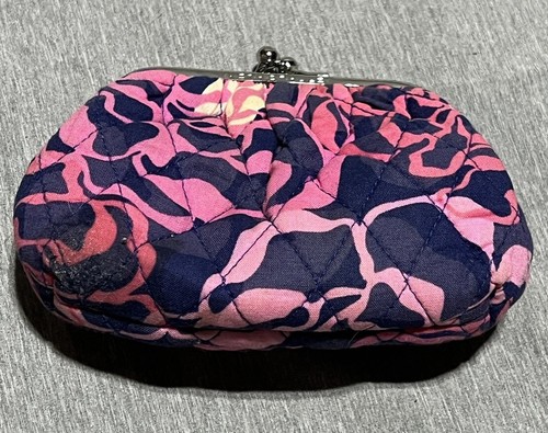 Vera Bradley Kleingeldbörse Kiss Lock rosa lila