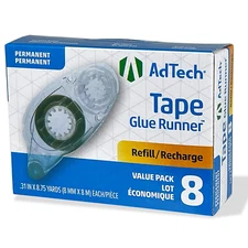 05674 Permanent Crafter'S Tape Refills, Pack of 8, Clear