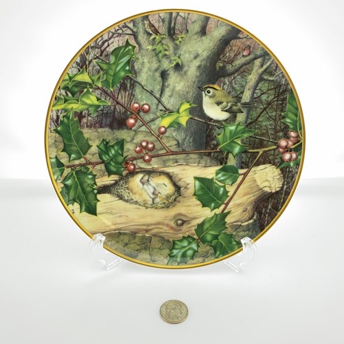 Franklin Mint Bird & Mouse in the Woods December Plate Woodland Year Collection - Picture 5 of 9