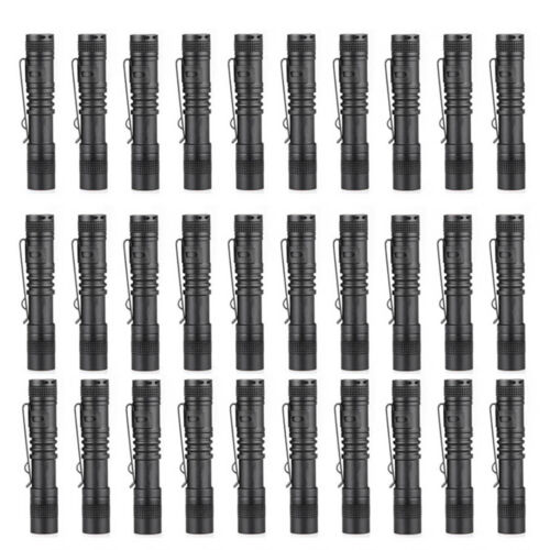 1/ 60 PCS LED Flashlight Pen Light Mini Handheld Torch Clip Pocket Lamp AAA USA - Picture 17 of 20