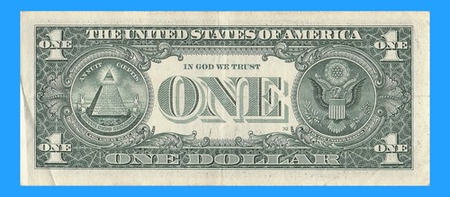 Trinary 2s 3s 6s Fancy Serial Number One Dollar Bill L62636333E - Picture 8 of 11