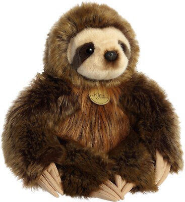 Aurora - Large Brown Miyoni - 14.5'' Three-Toed Sloth - Stuffed Animal