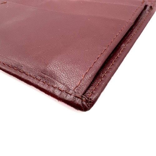 Auténtica cartera larga Cartier Logo de cuero plegable burdeos Must de Cartier - Imagen 20 de 24