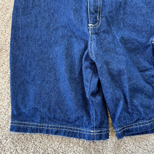 VTG Jeans Fubu Logo Black Shorts Skater YOUTH BOYS Size 7 Jorts - Picture 10 of 11