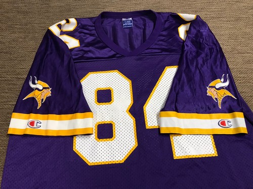 Men’s Adult Vintage Minnesota Vikings Randy Moss Jersey XL Champion NFL Foo - Picture 4 of 11