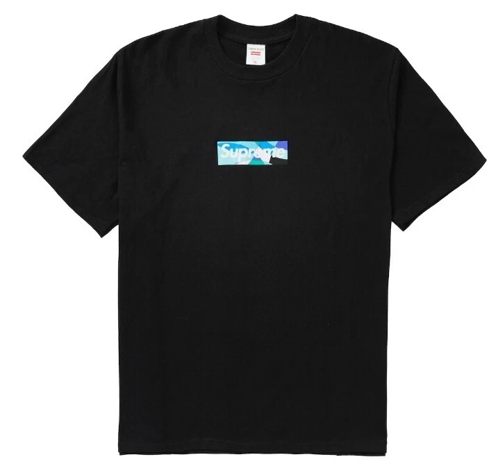 Tee shirt Supreme x Emilio Pucci Box Logo Noir/Bleu SS21 TAILLE MEDIUM (PRÊT À EXPÉDIER)