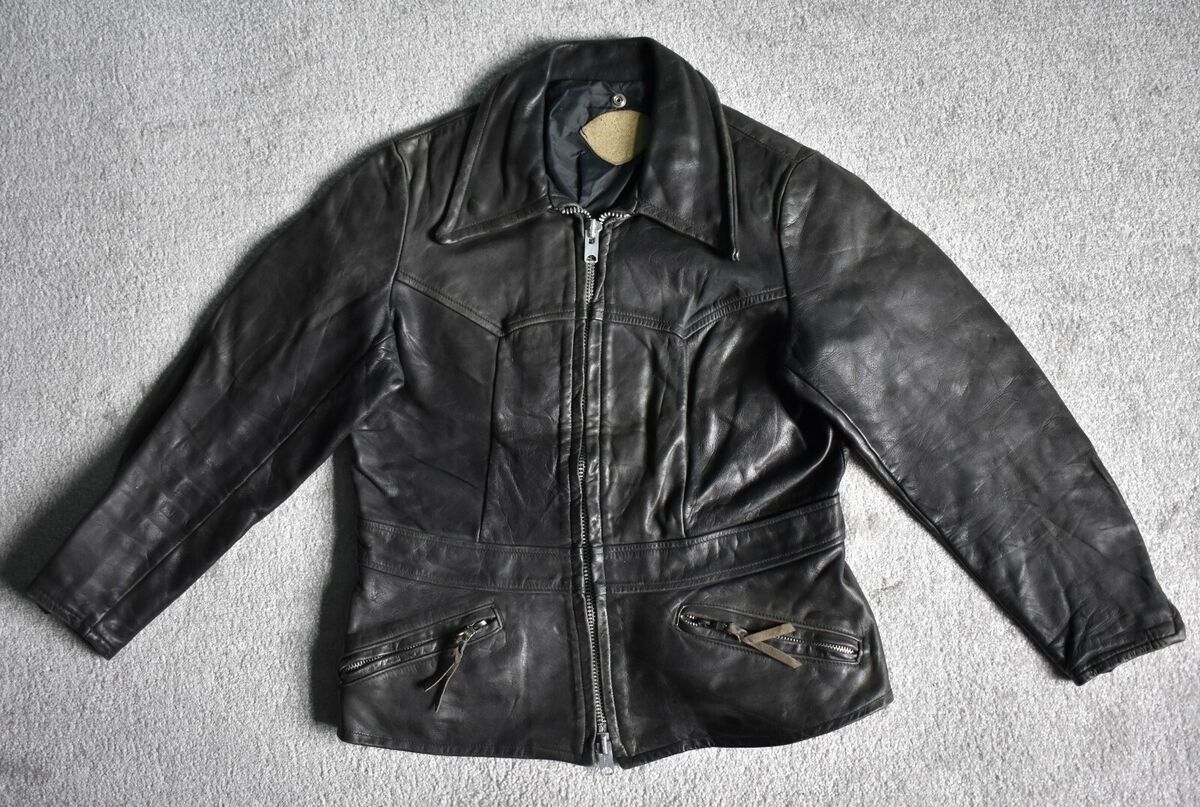 Vtg 60s 70s East West North Beach Style Leather Jacket Vtg 60s 70s East West North Beach Style Leather Jacket