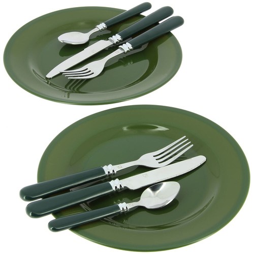 NGT DAY CUTLERY PLUS SET KIT POSATE X 2 CAMPEGGIO CARPFISHING CARP ANGLER A1804 - Imagen 4 de 7