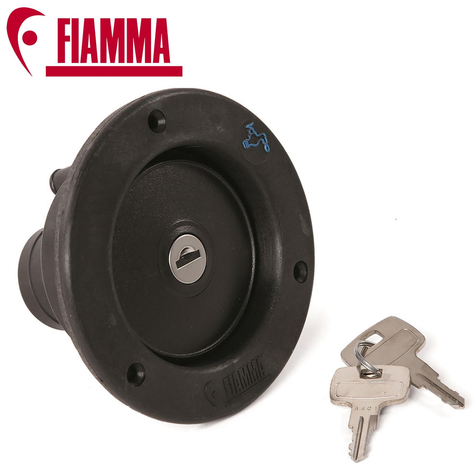 CARAVAN MOTORHOME HORSEBOX BLACK LOCKABLE FIAMMA WATER FILLER CAP 94715-006
