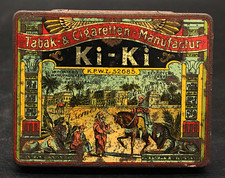 Alte Selten Blechdose Ägypten Zigaretten Zernes "Ki-Ki" Cigarettes Tin Frankfurt