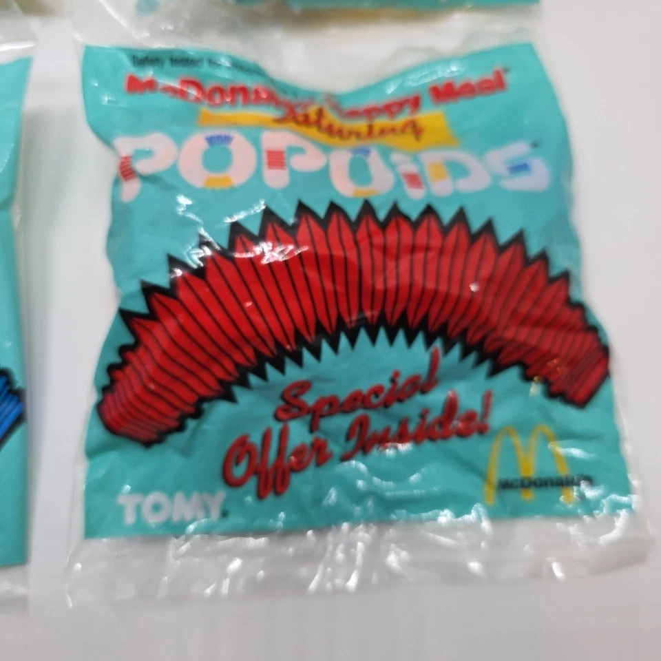 McDonald’s Vintage Happy Meal TOMY Popoids Juguete Juego De 4 Diferentes NUEVO 1985 Foto 3 de 4