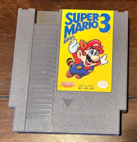 Vintage SUPER MARIO BROS. 3 Nintendo NES Video Game Cartridge